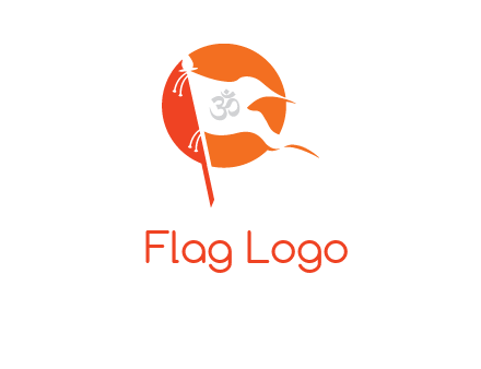 swastika in flag logo