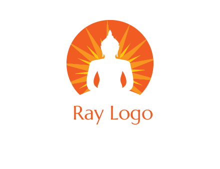 Buddha idol logo