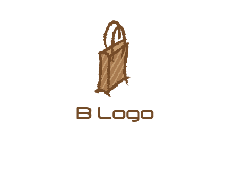 grunge shopping logo