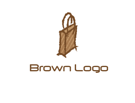 grunge shopping logo