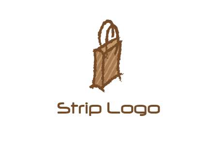 grunge shopping logo