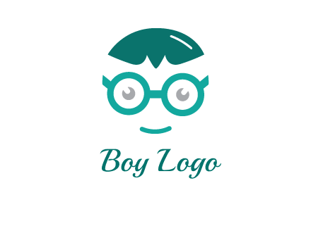 smiling face with glasses logo