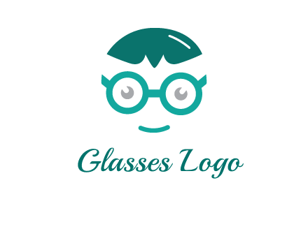 smiling face with glasses logo