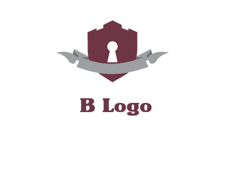 keyhole in shield logo