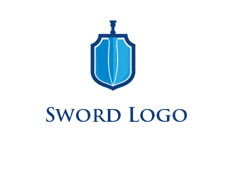 sword with shield logo