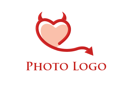 devil with heart logo