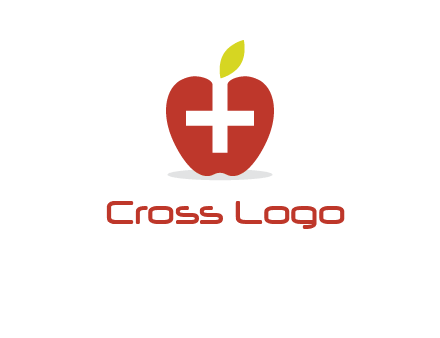 apple with health care cross logo