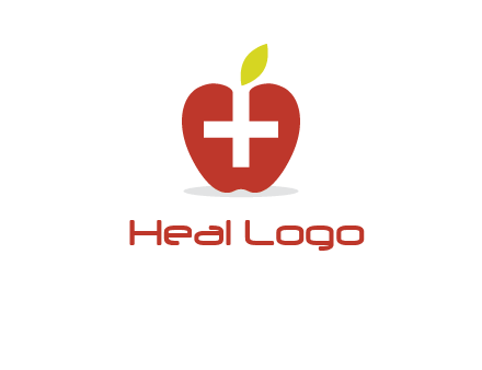 apple with health care cross logo