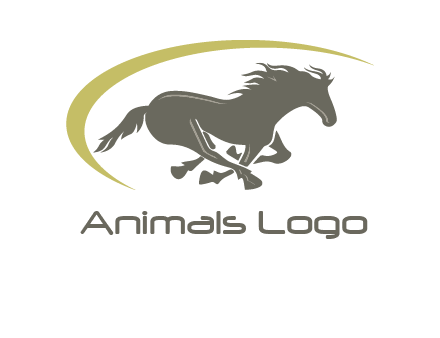 running horse logo