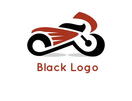 abstract motorbike logo