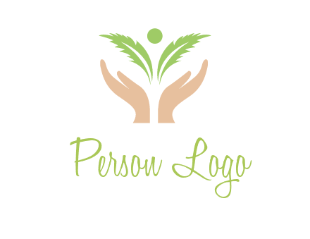 hands in leaf logo