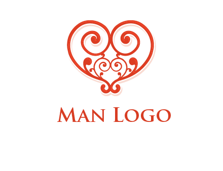 heart matchmaking logo design