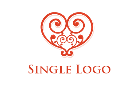 heart matchmaking logo design