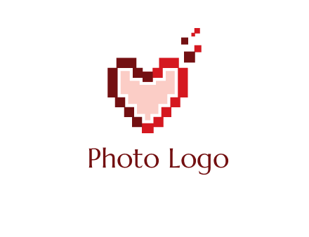 heart pixel icon