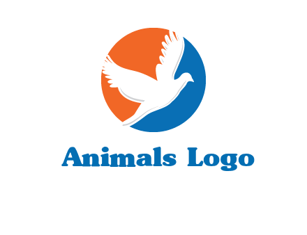 pigeon in circular logo