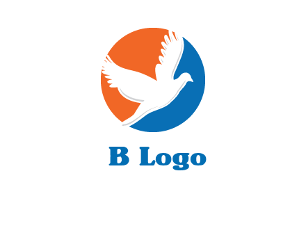 pigeon in circular logo