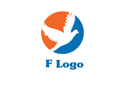 pigeon in circular logo