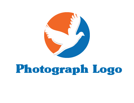 pigeon in circular logo