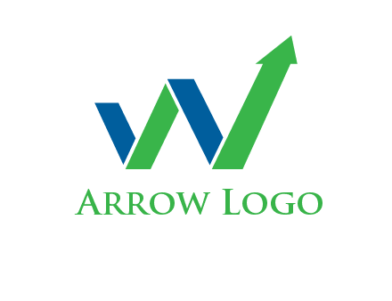 arrow forming letter W