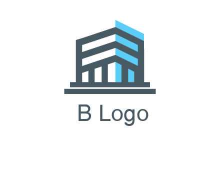 abstract building architecture logo