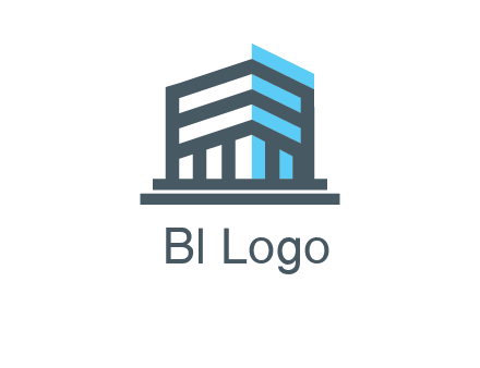 abstract building architecture logo