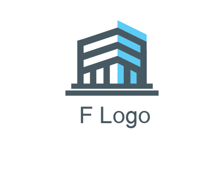 abstract building architecture logo