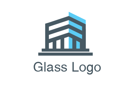 abstract building architecture logo