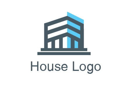 abstract building architecture logo