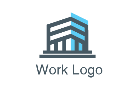 abstract building architecture logo