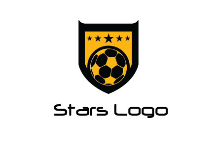 football in shield logo