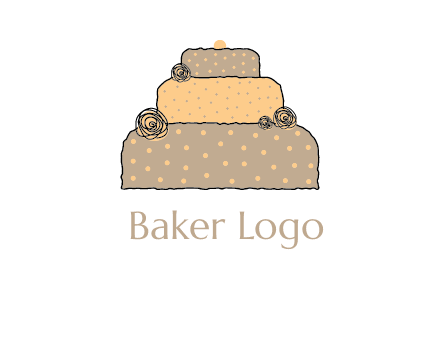 birthday cake logo