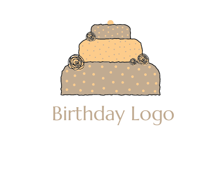 birthday cake logo