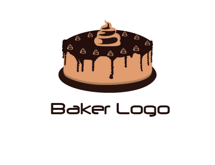 pastry on cake logo