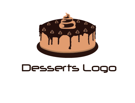 pastry on cake logo