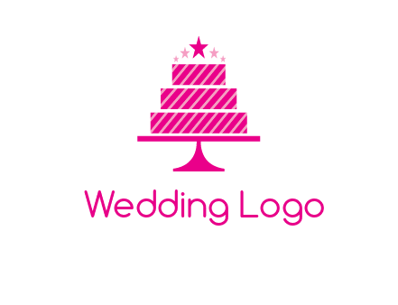 stars with wedding cake logo