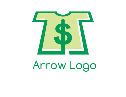 tshirt icon with dollar sign