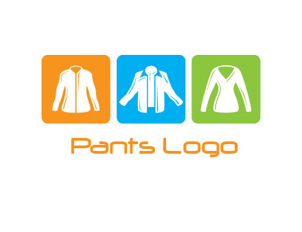 Fashion logo with clothing icons