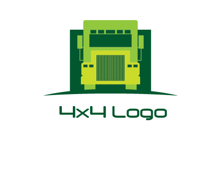 logistic transportatio truck logo