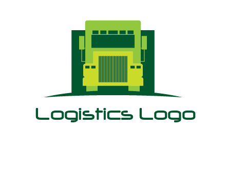 logistic transportatio truck logo