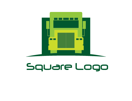 logistic transportatio truck logo