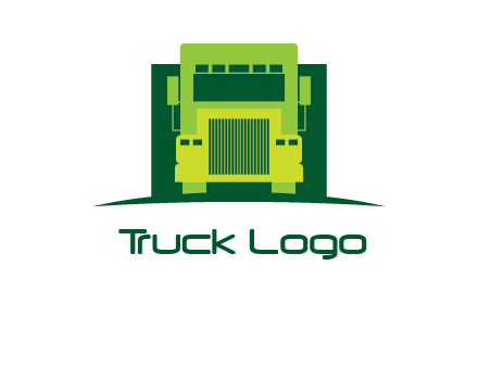 logistic transportatio truck logo