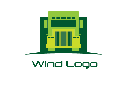 logistic transportatio truck logo