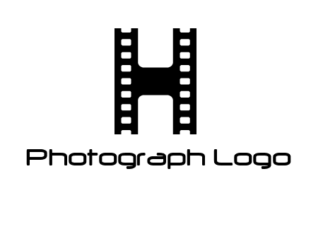 letter H in film negatives 