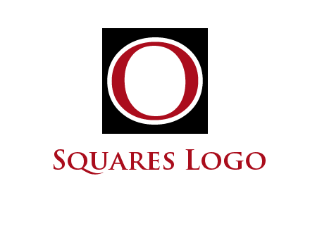 letter O in a square logo