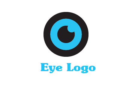 a round cartoon eye forming the letter O