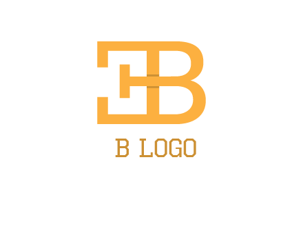 letter B forming letter E