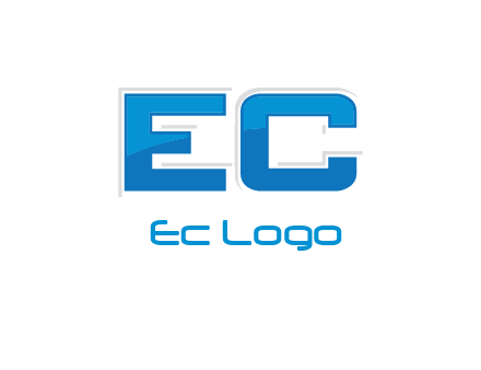 letter EC modern logo