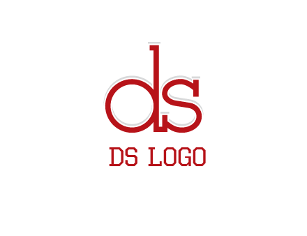 letter DS joined together