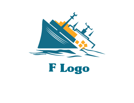 sinking ship with falling consignment insurance logo