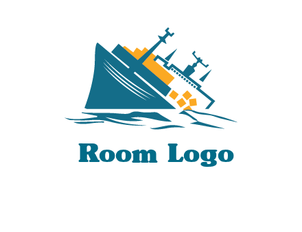 sinking ship with falling consignment insurance logo